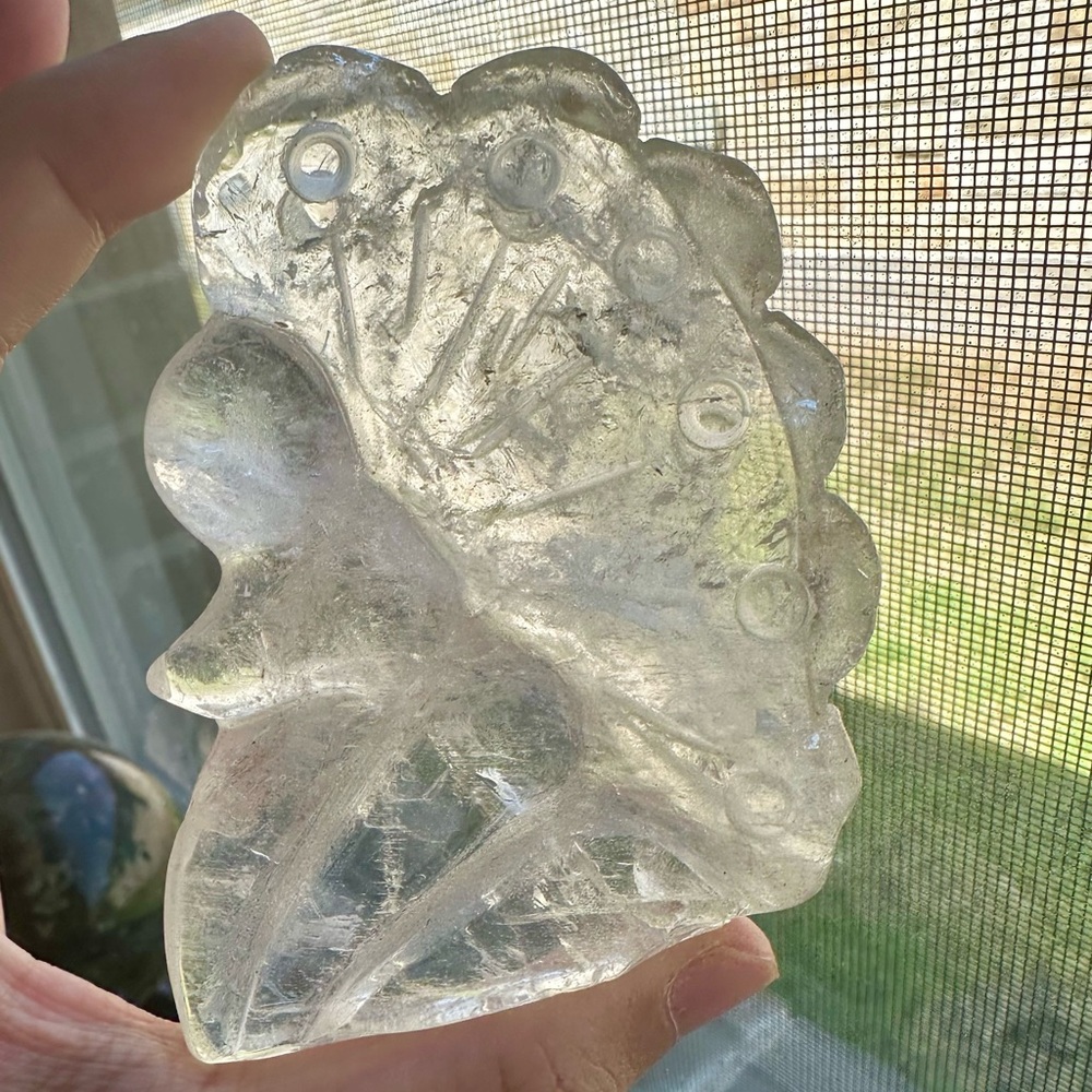 Clear Quartz Fairy Carving, 142 grams, 3.5 inches